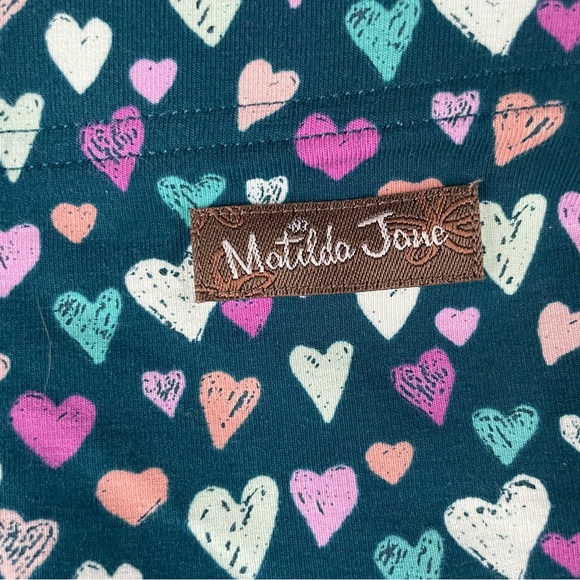 💕NWT Matilda Jane Heart Set 💕 Girls Size 12 Adorable Heart Tunic and Leggings - Picture 5 of 11